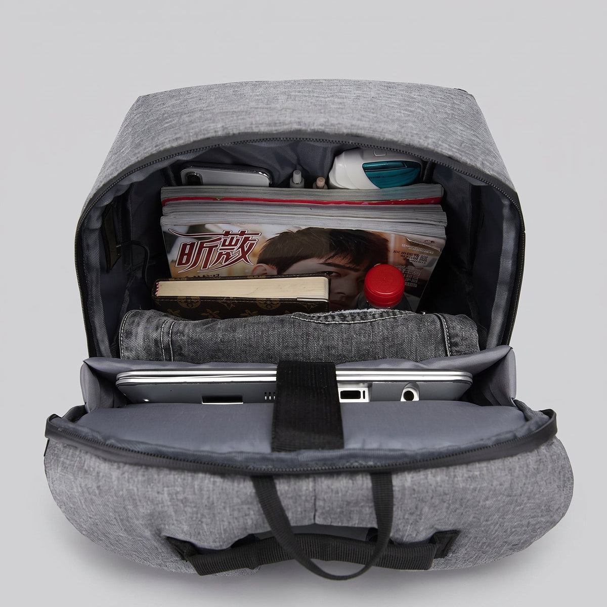 Sac à Dos Voyage Ordinateur - Digital Voyage Sécurisé Rouge – vue 4 – Yokabag