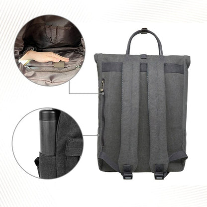 Sac à Dos Vintage Explorer - Roll-Top Kaki – vue 4 – Yokabag