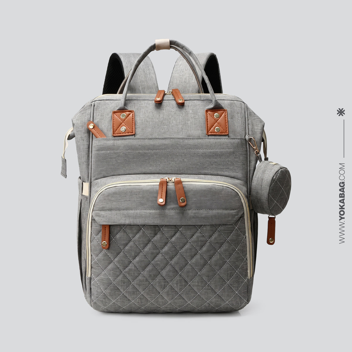 Sac de Voyage Pratique pour Bébé - Confort en Avion Bleu Marine – vue 3 – Yokabag
