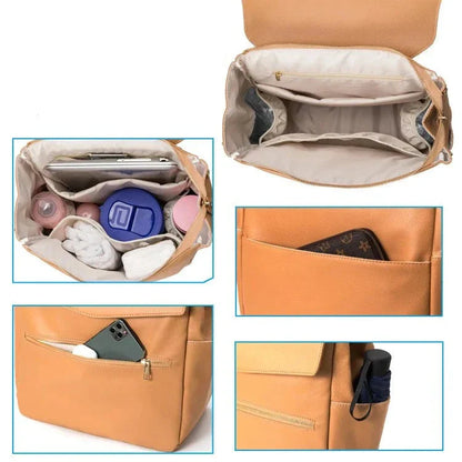 Sac à Langer Personnalisable Voyage Marron – vue 3 – Yokabag