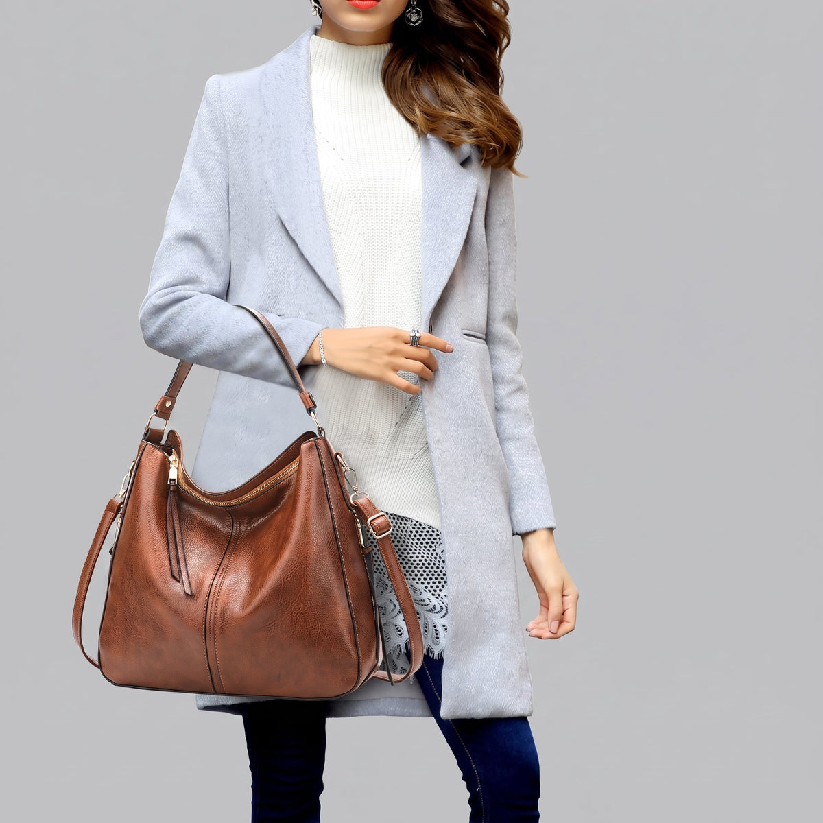 Sac à Main de Voyage Femme - Vintage et Marron – vue 2 – Yokabag