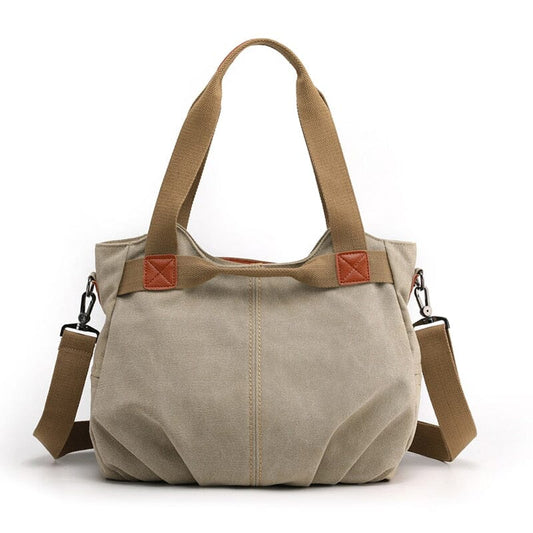 Sac à Main Voyage Femme Vintage en Toile Canvas - Explorer