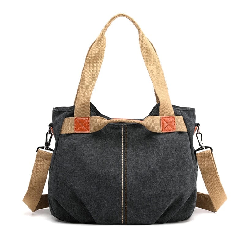 Sac à Main Voyage Femme Vintage en Toile Canvas - Explorer Marron – vue 6 – Yokabag