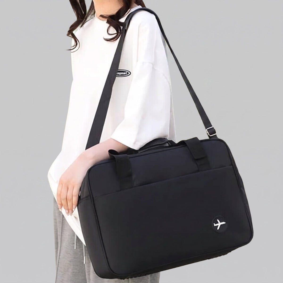 Sac de Voyage Avion 40x30x20 Gris – vue 3 – Yokabag