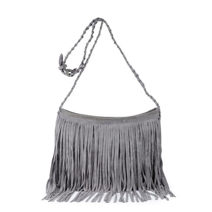 Sac Bandoulière Voyage Femme Boho Frangé – vue 5 – Yokabag
