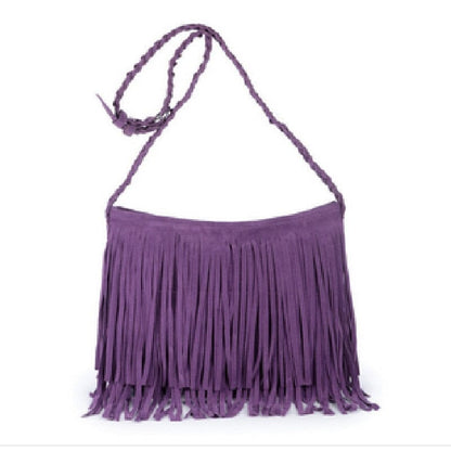 Sac Bandoulière Voyage Femme Boho Frangé – vue 7 – Yokabag
