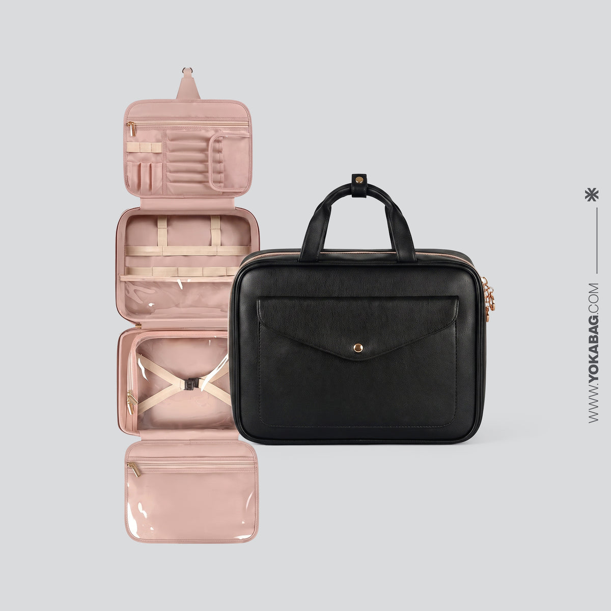 Sac de Voyage Cosmétique pour Femme - Noir