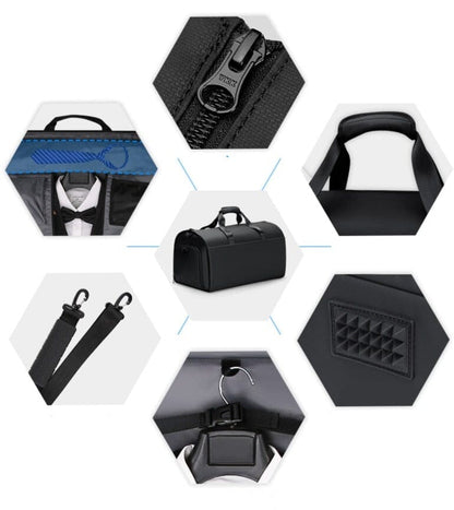 Valise Costume - Noir Bandoulière – vue 7 – Yokabag
