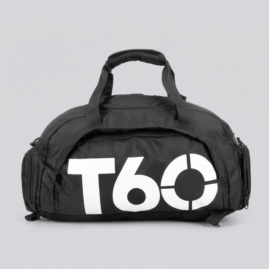Sac de Voyage Compartiment Chaussures (Convertible) Noir & Jaune – vue 2 – Yokabag