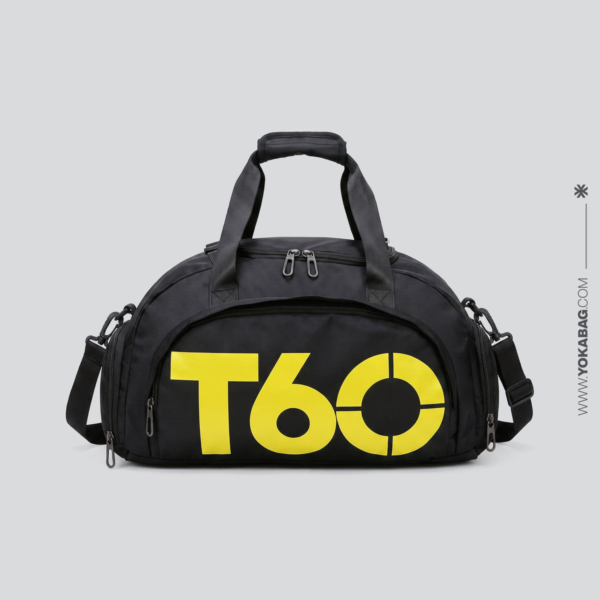 Sac de Voyage Compartiment Chaussures (Convertible) Rouge – vue 4 – Yokabag