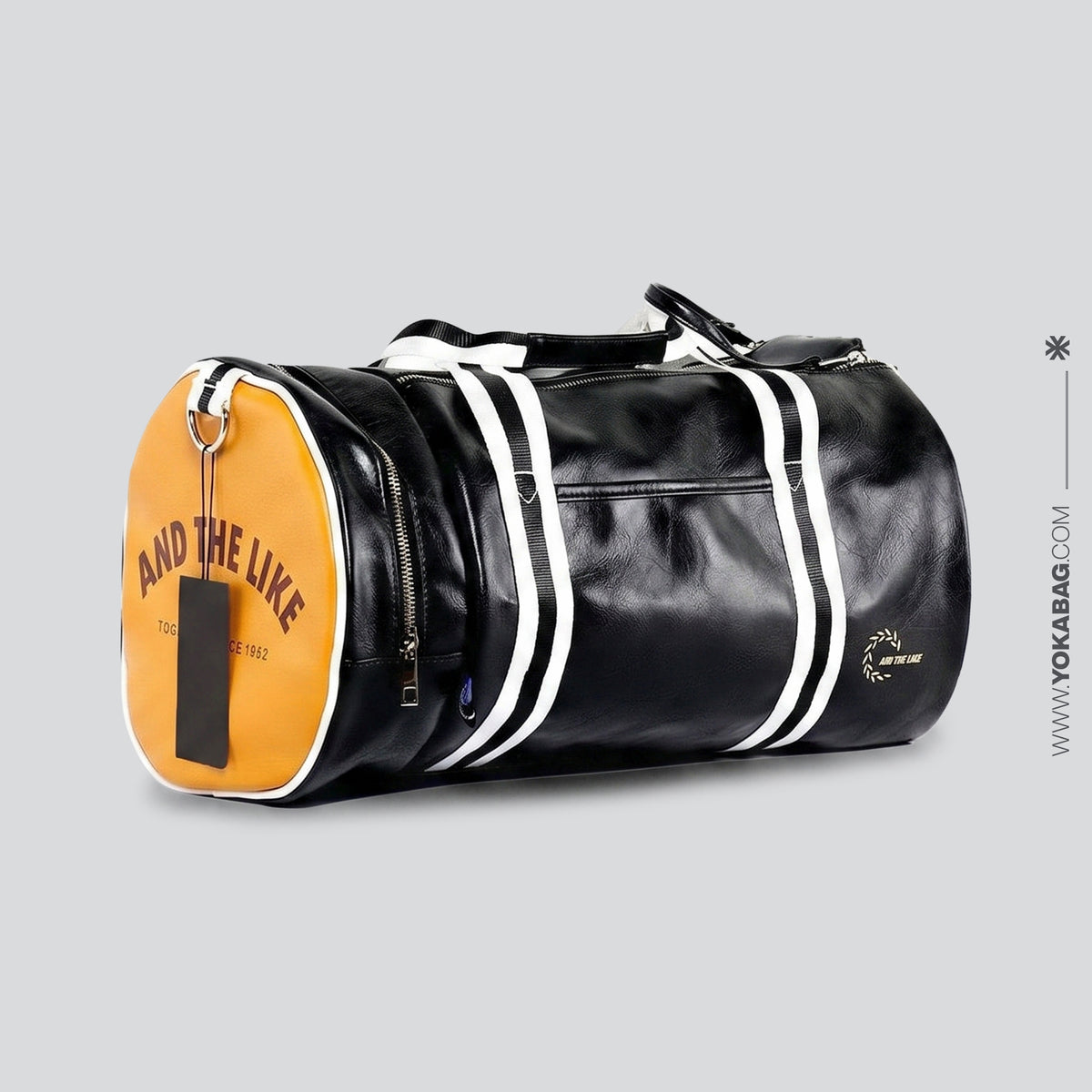 Sac de Voyage Vintage & Sport Noir – vue 2 – Yokabag