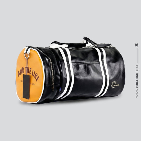 Sac de Voyage Vintage & Sport Noir – vue 2 – Yokabag