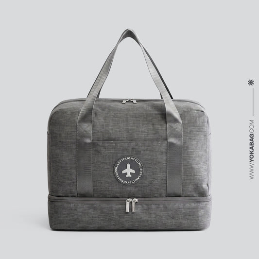 Sac de Voyage avec Compartiment Chaussures (Gris)