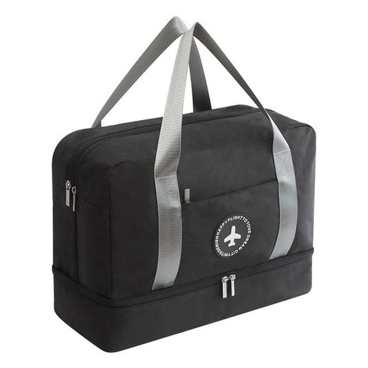 Sac de Voyage avec Compartiment Chaussures (Noir)