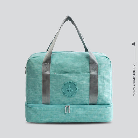 Sac de Voyage avec Compartiment Chaussures (Turquoise)