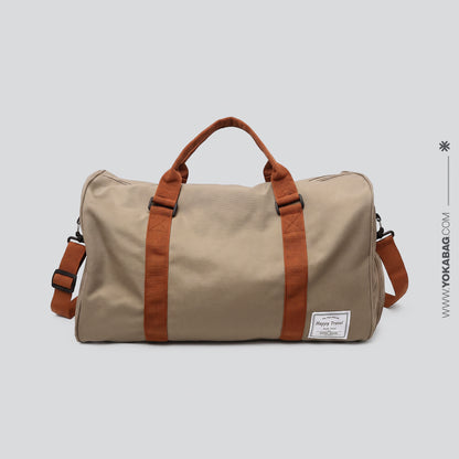 Sac de Voyage avec Compartiment Chaussures - (Camel)