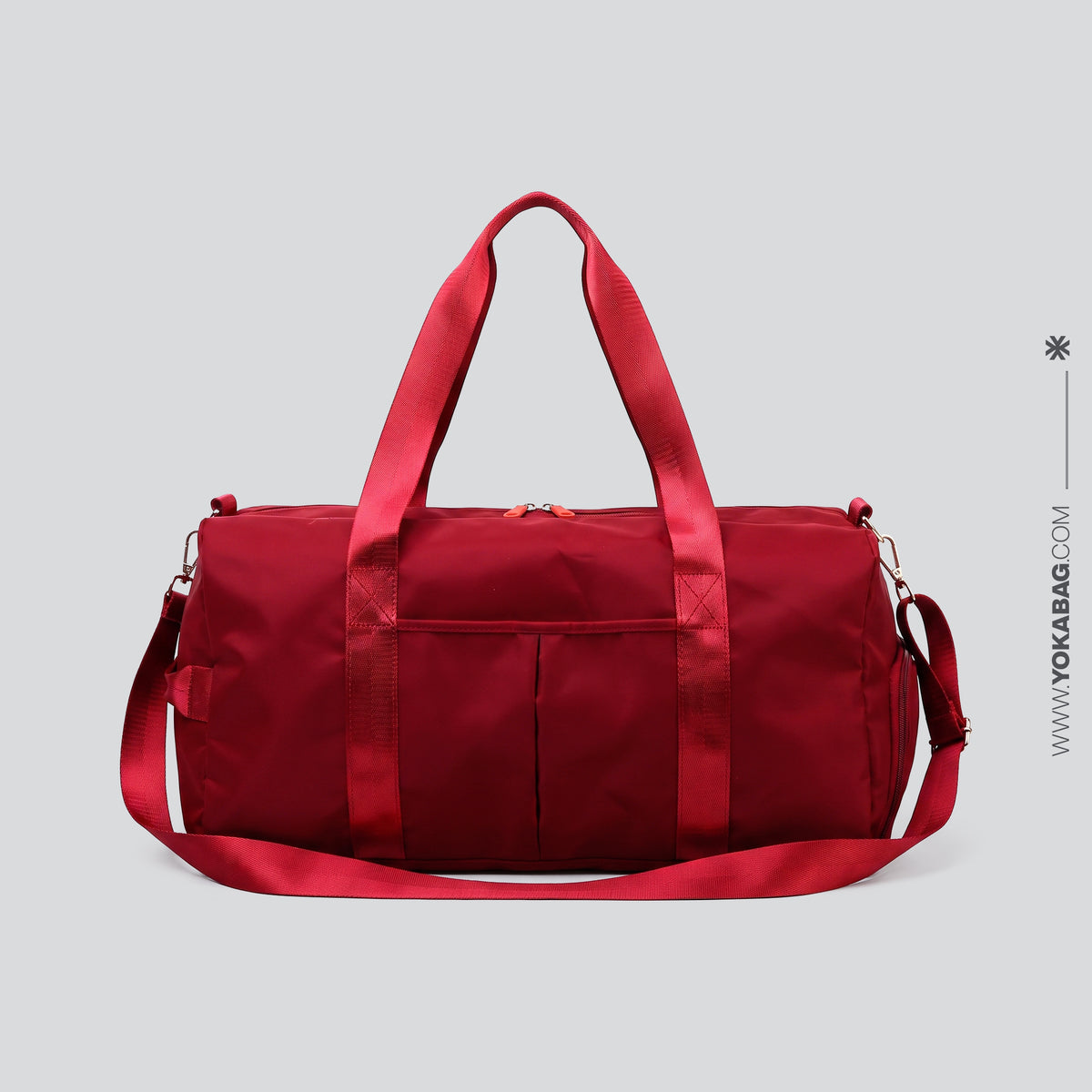 Sac de Voyage avec Compartiment Chaussures Rouge