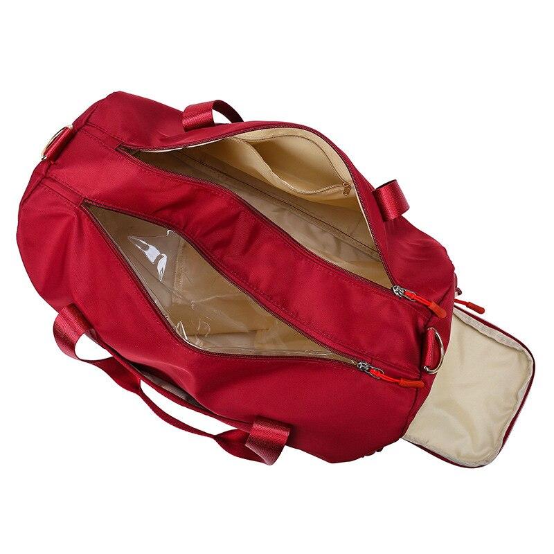 Sac de Voyage avec Compartiment Chaussures Rouge – vue 2 – Yokabag