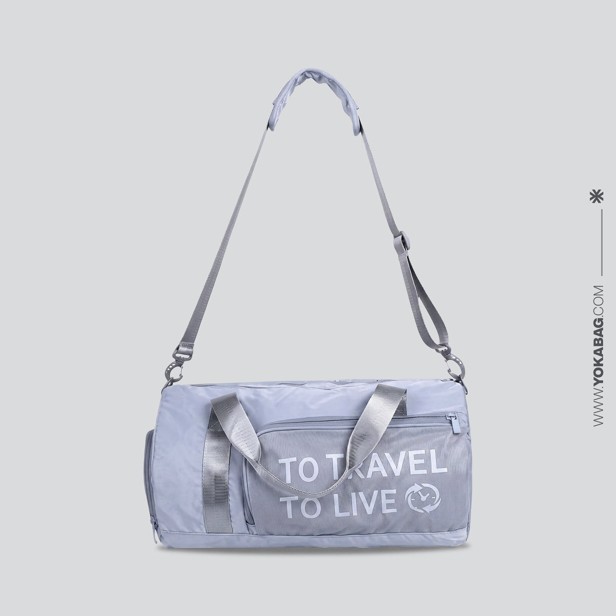 Sac de Voyage Gris – vue 2 – Yokabag