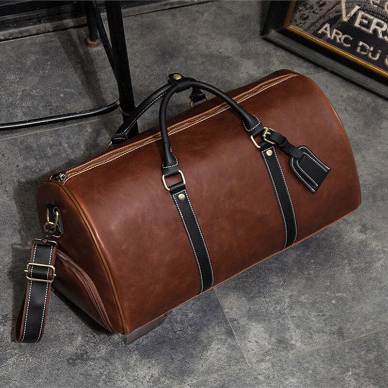 Sac de Voyage Vintage avec Compartiment à Chaussures intégré – vue 3 – Yokabag