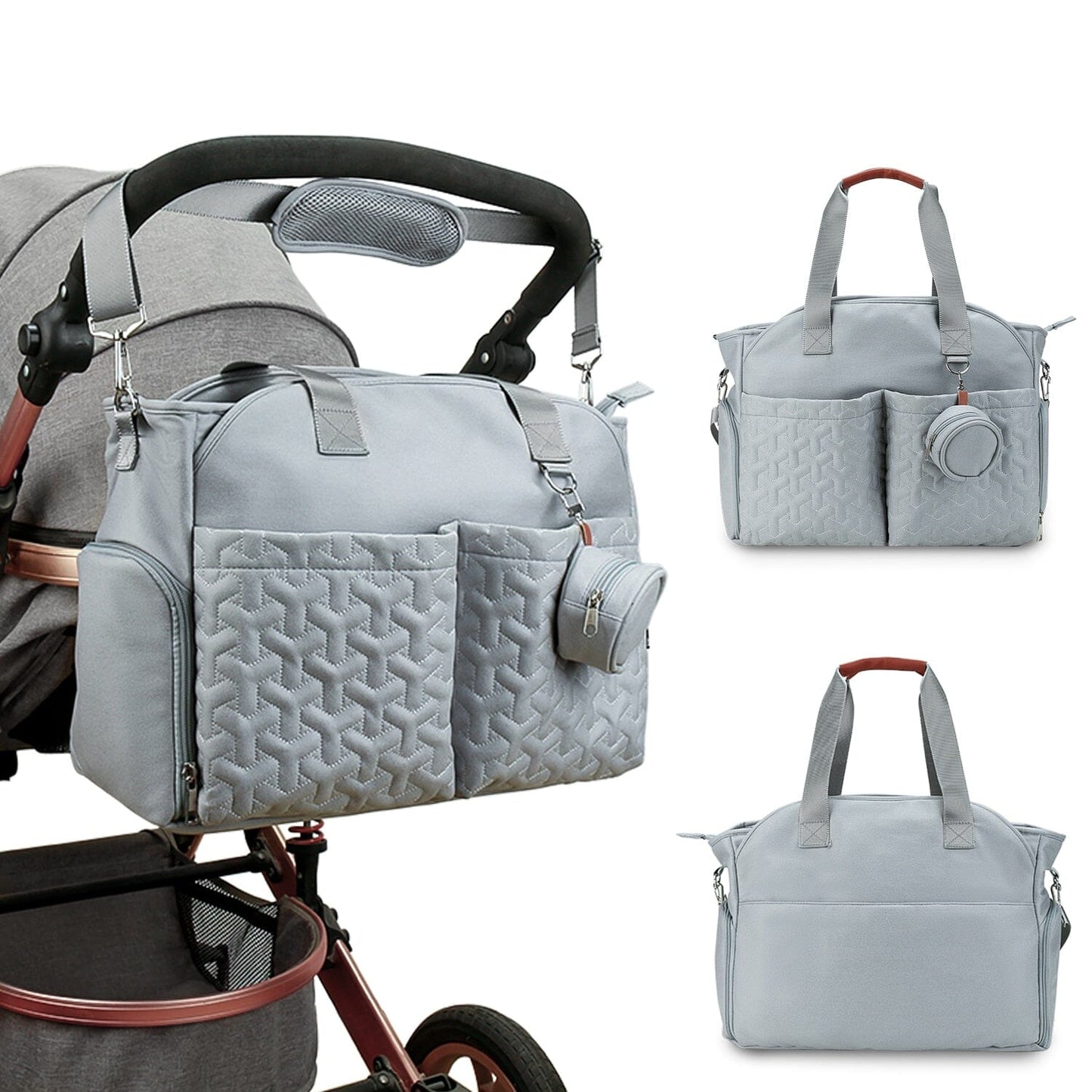 Sac de Voyage Bébé - Prêt pour l'aventure Gris – vue 2 – Yokabag
