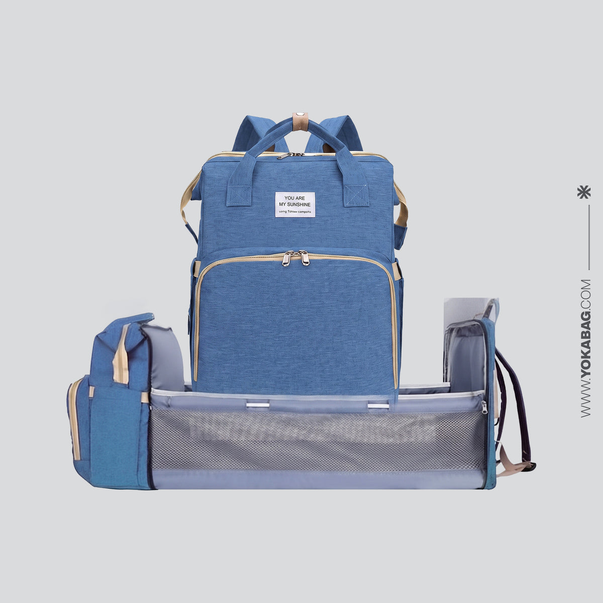 Sac de Voyage Bébé - You are my Sunshine - Édition Voyager (Bleu)