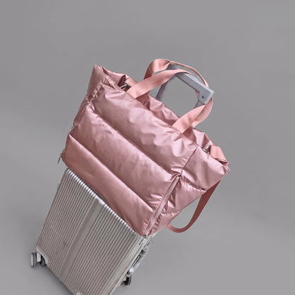 Sac de Voyage Matelassé - Doudoune Noir – vue 3 – Yokabag
