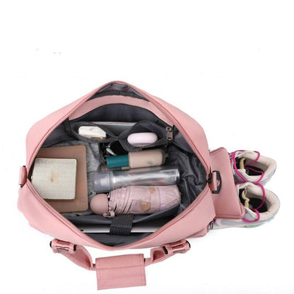 Valise de Voyage Cabine Féminine - Souple Fuchsia – vue 3 – Yokabag