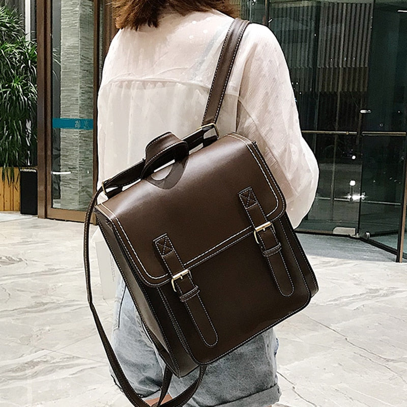 Sac de Voyage Vintage Femme - Cartable Rétro