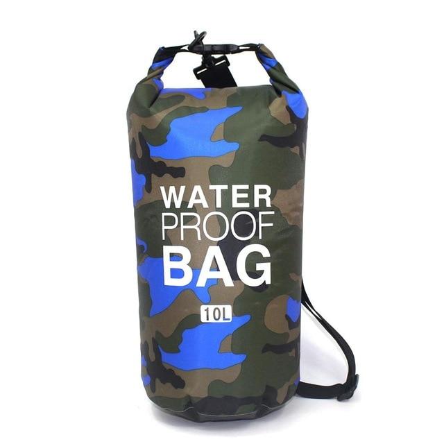 Sac de Voyage Étanche Camouflage Bleu Explorer 10L – vue 3 – Yokabag