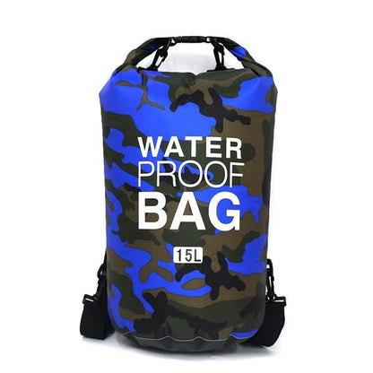Sac de Voyage Étanche Camouflage Bleu Explorer 15L – vue 4 – Yokabag