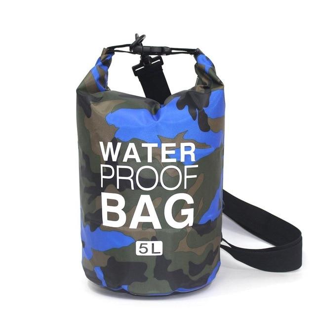 Sac de Voyage Étanche Camouflage Bleu Explorer 5L – vue 2 – Yokabag