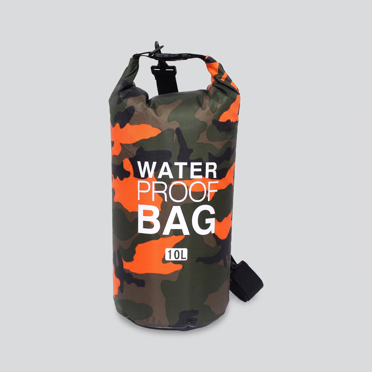 Sac de Voyage Étanche Camouflage Orange Explorer 10L – vue 3 – Yokabag