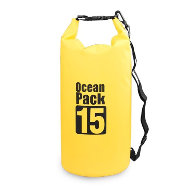 Sac de Voyage Étanche - Ocean Pack Jaune - Voyageur Étanche 15L – vue 2 – Yokabag