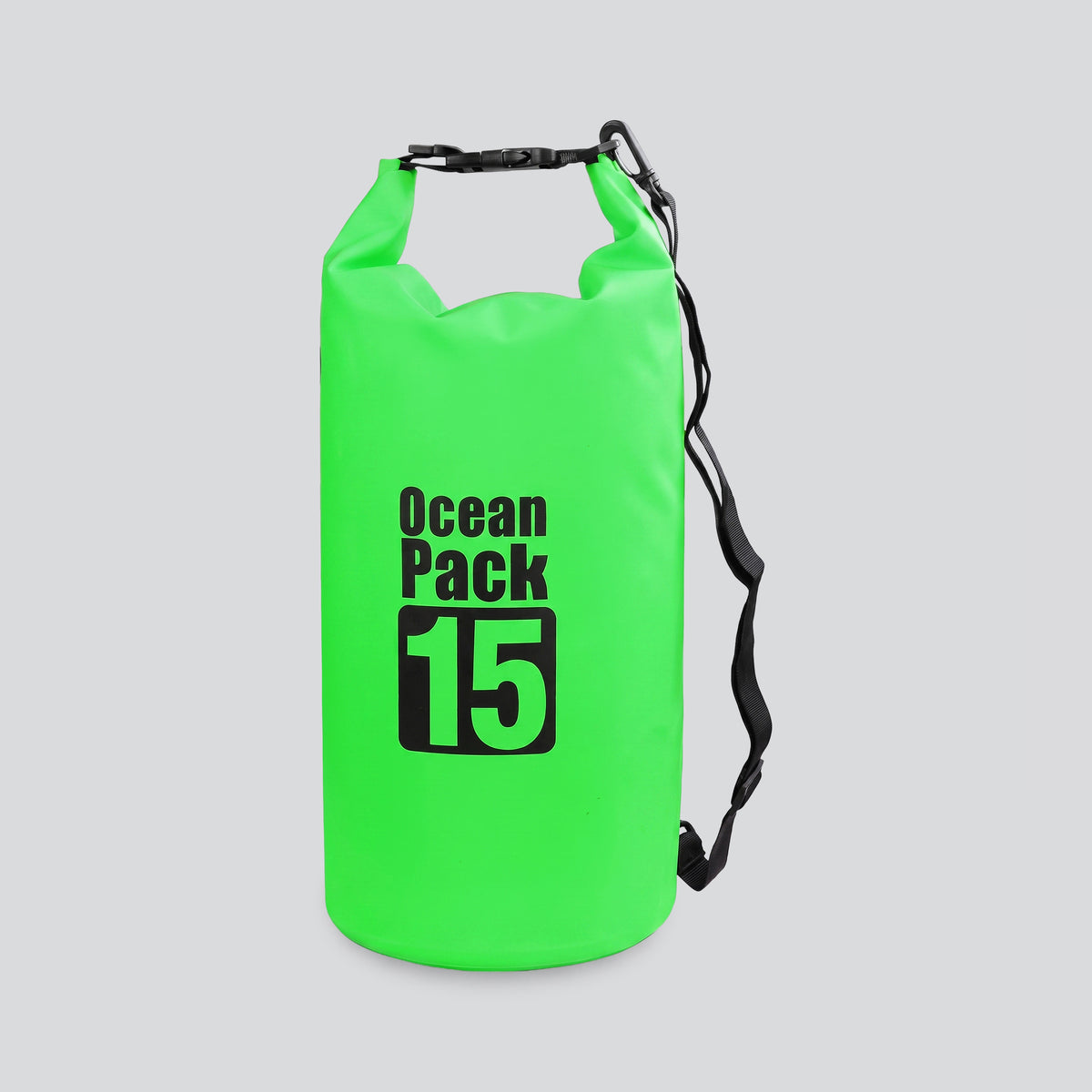 Sac de Voyage Étanche Ocean Pack en Vert 15L – vue 2 – Yokabag