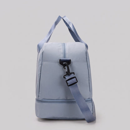 Sac de Voyage Femme Bleu Ciel avec Compartiment Chaussures – vue 7 – Yokabag