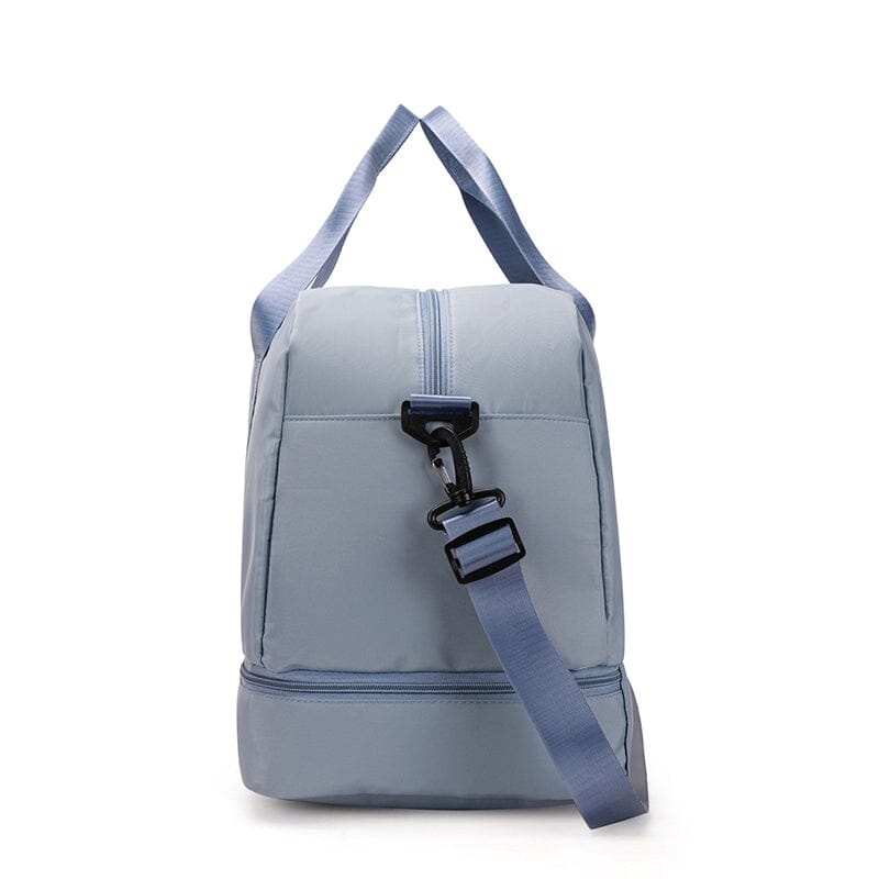 Sac de Voyage Femme Bleu Ciel avec Compartiment Chaussures – vue 7 – Yokabag