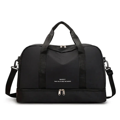 Sac de Voyage pour Femme avec Compartiment Chaussures - Noir – vue 2 – Yokabag