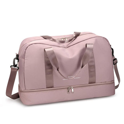 Sac de Voyage Femme avec Compartiment Chaussures - Rose – vue 3 – Yokabag