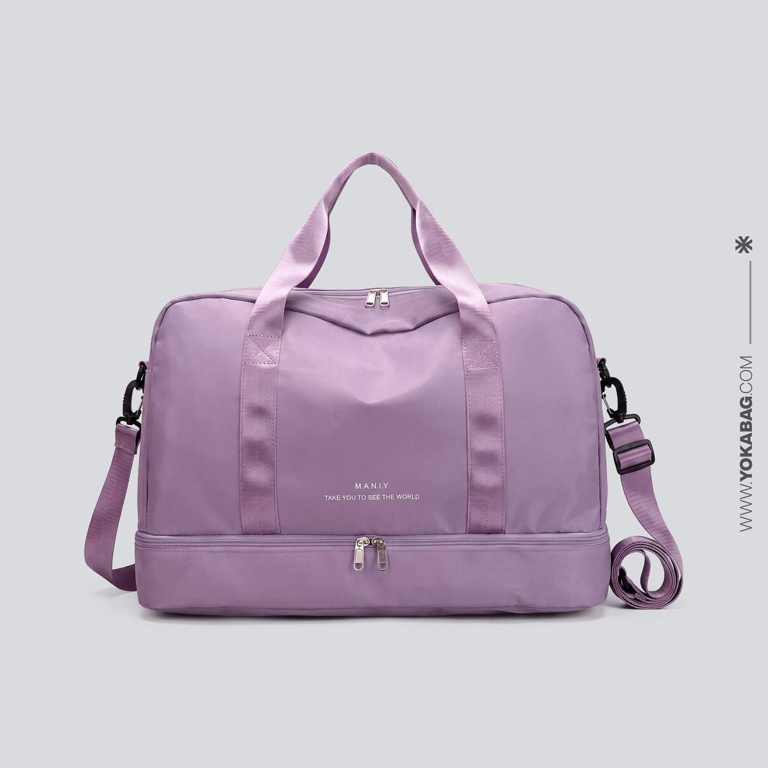Sac de Voyage pour Femme avec Compartiment Chaussures - Violet