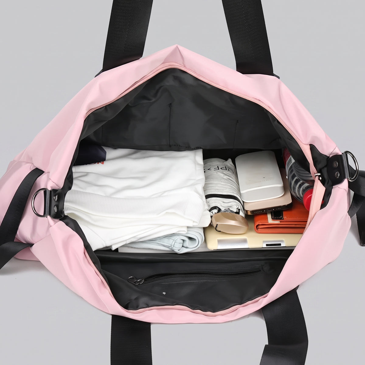 Sac de Voyage Femme - Fourre-Tout à Bandoulière Gris – vue 4 – Yokabag