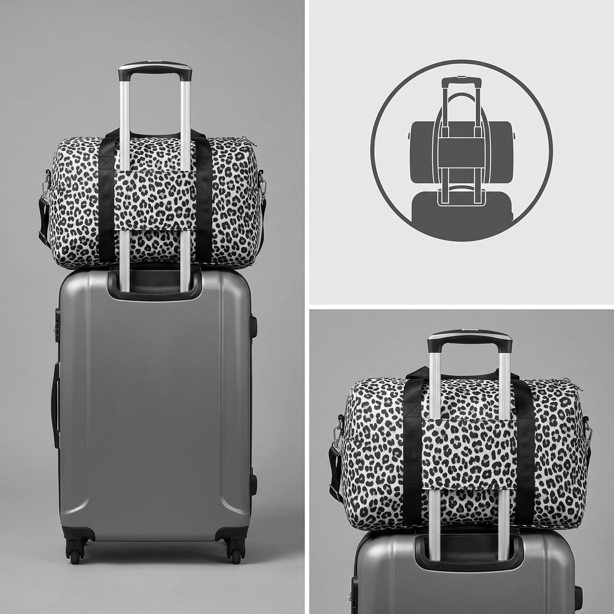 Sac de Voyage Femme - Léopard Safari – vue 3 – Yokabag