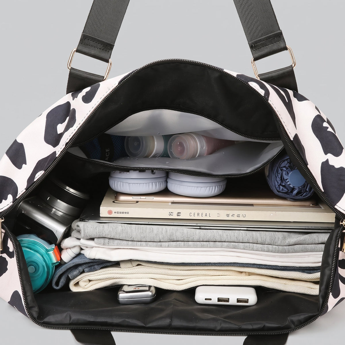 Sac de Voyage Femme - Léopard Safari Rose – vue 2 – Yokabag
