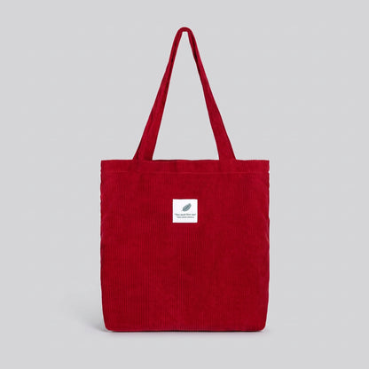 Sac de Voyage Femme en Velours Côtelé Bleu Marine – vue 5 – Yokabag