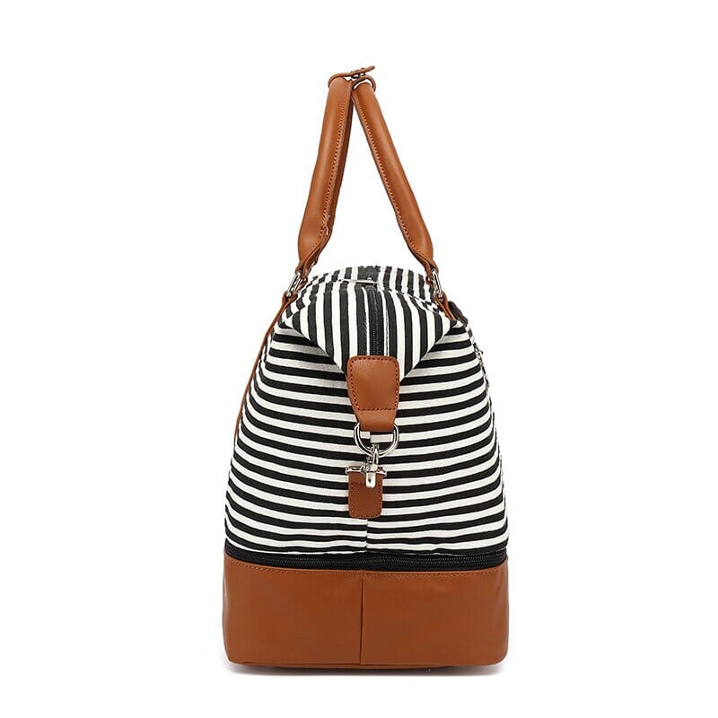 Sac de Voyage Femme Week-End - Rayures en Mer – vue 7 – Yokabag