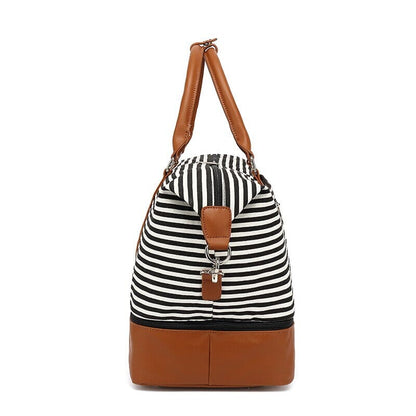 Sac de Voyage Femme Week-End - Rayures en Mer – vue 7 – Yokabag