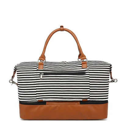 Sac de Voyage Femme Week-End - Rayures en Mer – vue 5 – Yokabag