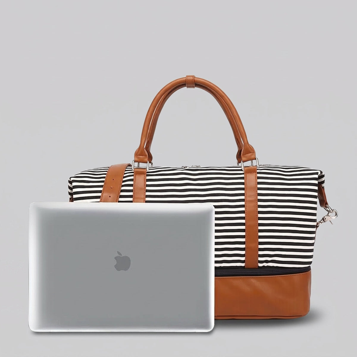 Sac de Voyage Femme Week-End - Rayures en Mer – vue 6 – Yokabag