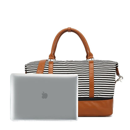 Sac de Voyage Femme Week-End - Rayures en Mer – vue 6 – Yokabag