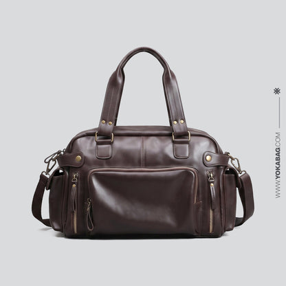 Sac de Voyage Homme Vintage Noir – vue 2 – Yokabag